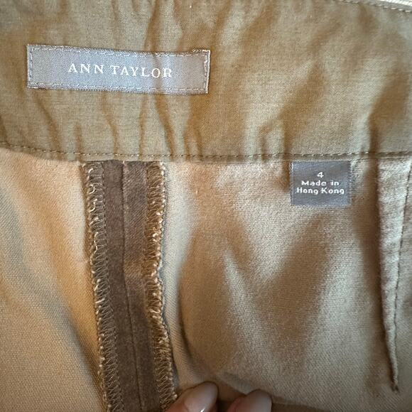 Ann Taylor Tan, Crushed Velour, Flared Leg Pants- 4 - Picture 5 of 12